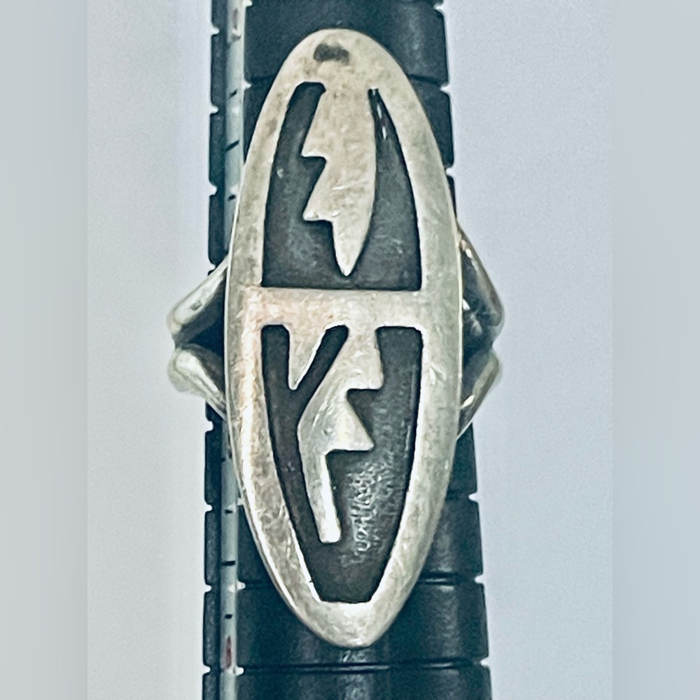 VTG Native American HOPI STERLING SILVER RING SZ 4.5
